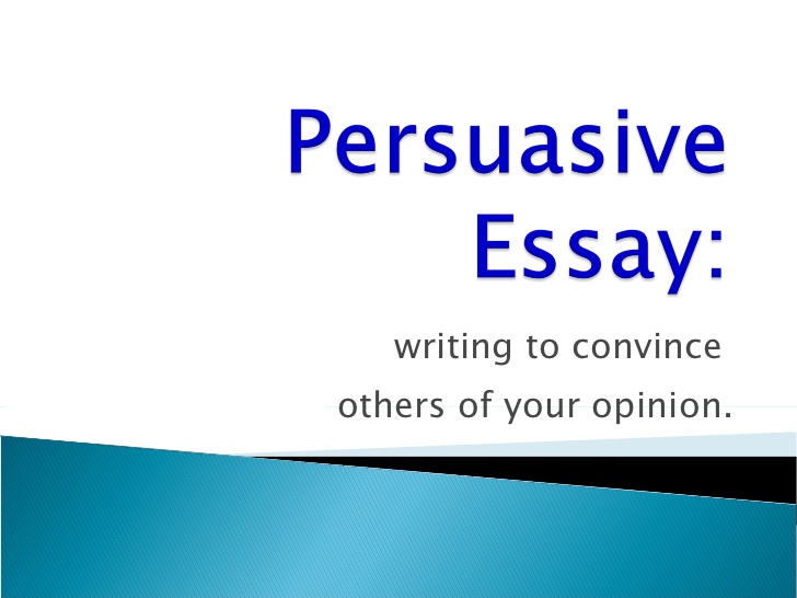 Persuasive essay sample paper