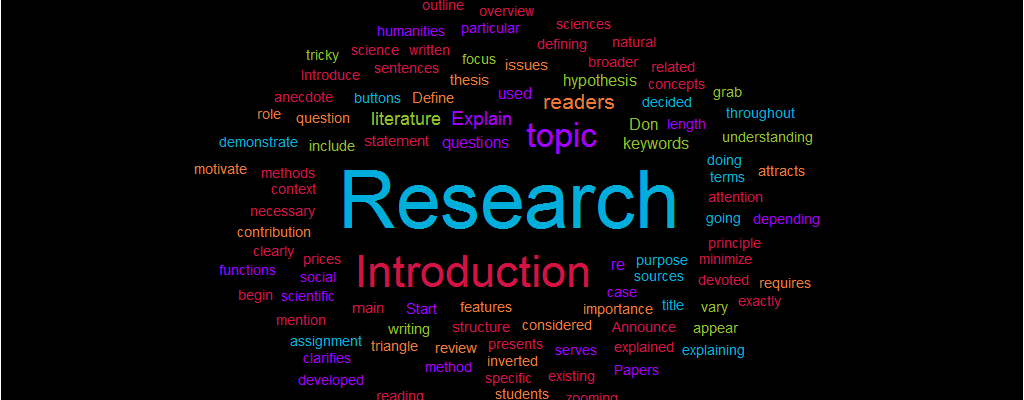 what to write in introduction of research paper