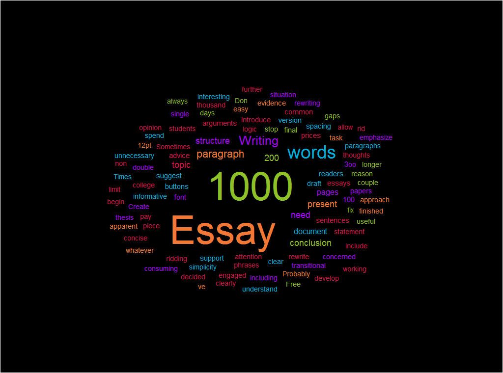 essay writing examples 1000 words