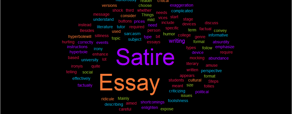 sarcastic essay topics