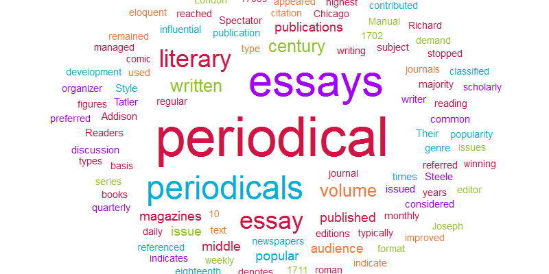 define periodical essay literature