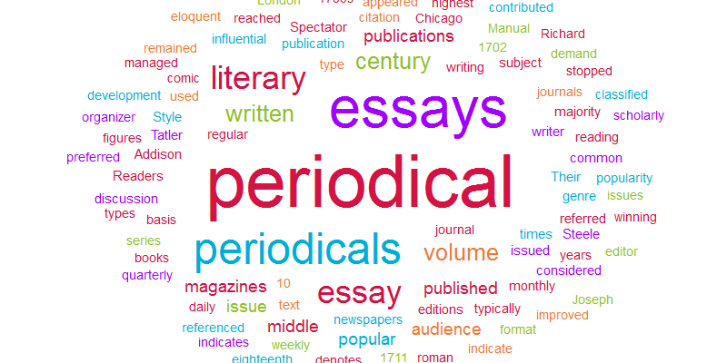 What Is A Periodical Essay Literary Culture