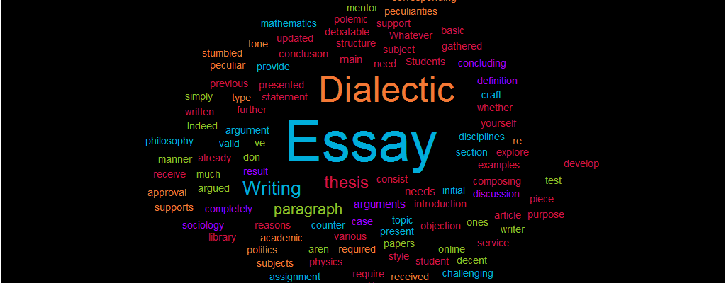 identify the scenarios that are examples of a dialectic.