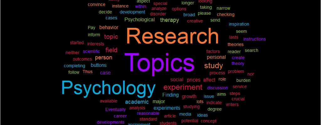 what are the research topics in psychology