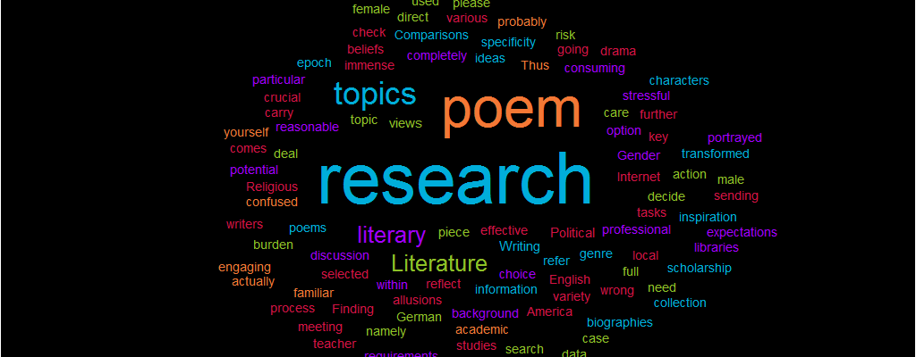 Research paper english literature