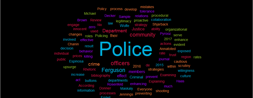 Sample Annatoted bibliography Ferguson Police Department