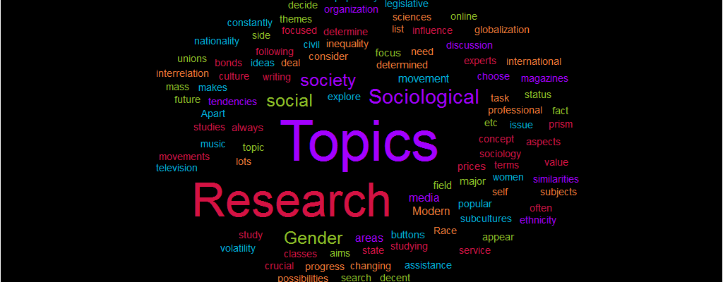 Sociological Research Paper Topics